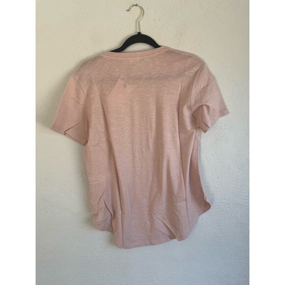 Gray Lab Woman Rose Short Sleeve 100% Cotton Top, Size Large - Picture 7 of 7